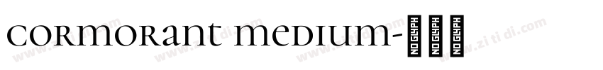cormorant medium字体转换